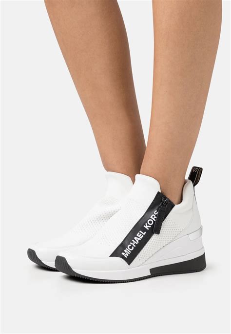 michael kors white wedge sneakers|michael kors wedge sneakers sale.